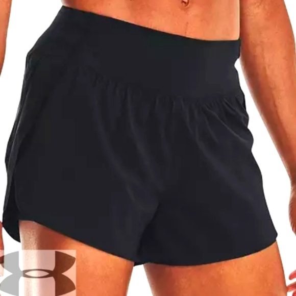 NWT Under Armour Women's Vanish 2-In-1 Shorts- BLACK - Picture 1 of 5